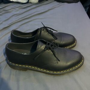 Size 13 Like New Men’s Doc Marten Vegan Leaher Shoes Sneakers Loafers Black
